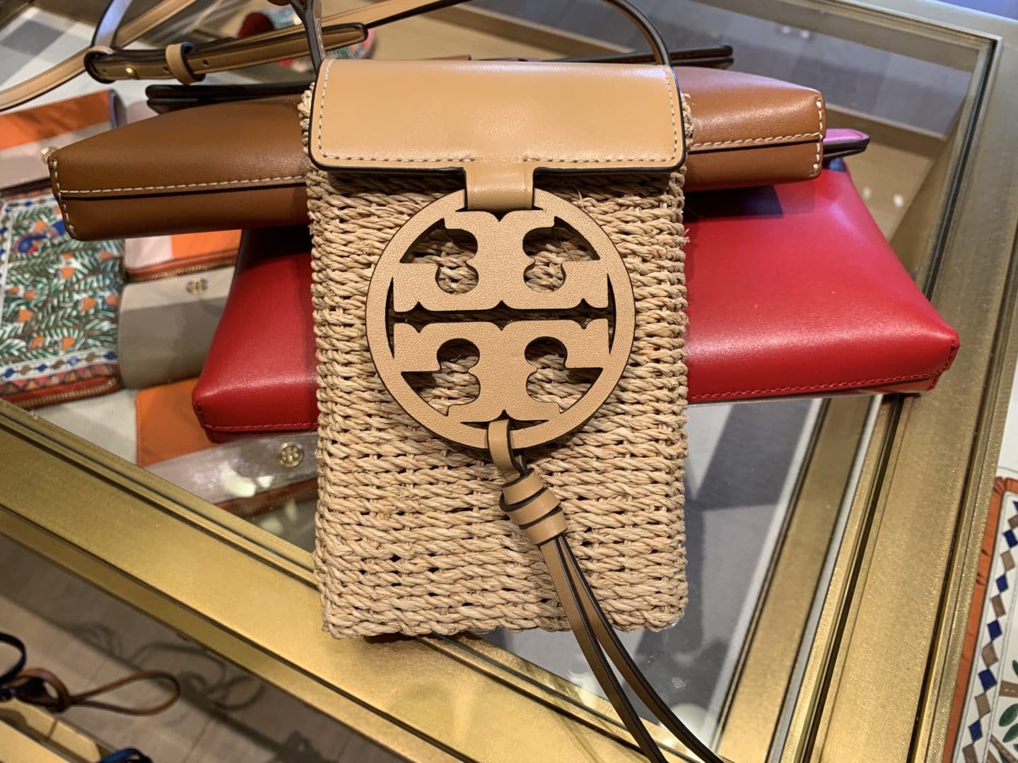 tory burch miller rattan crossbody